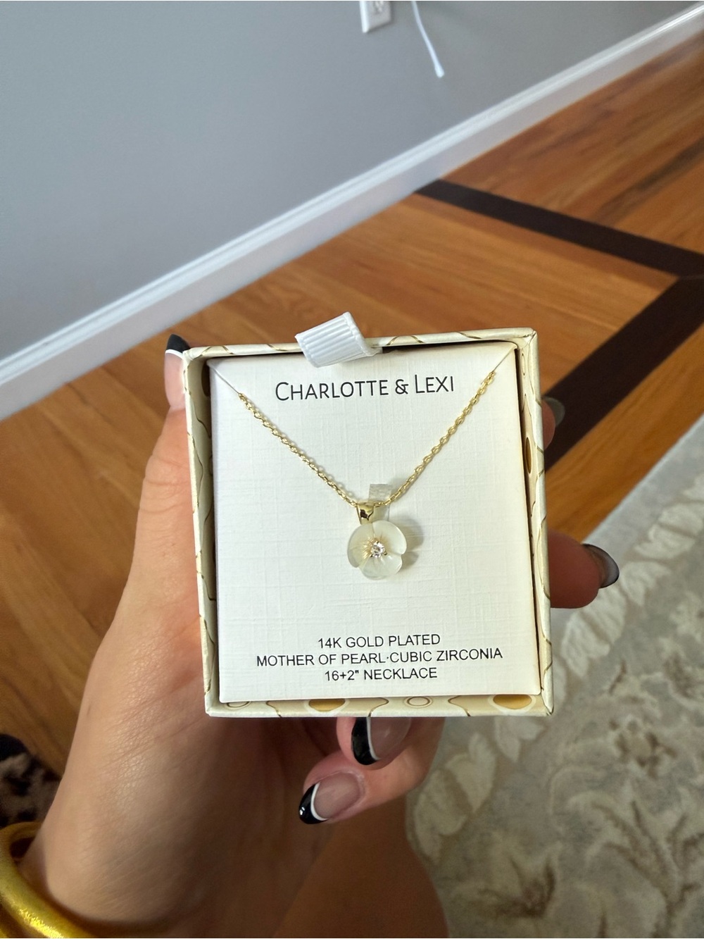 Rachel Zoe Gold-Plated Mother of Pearl Flower Pendant Necklace - White